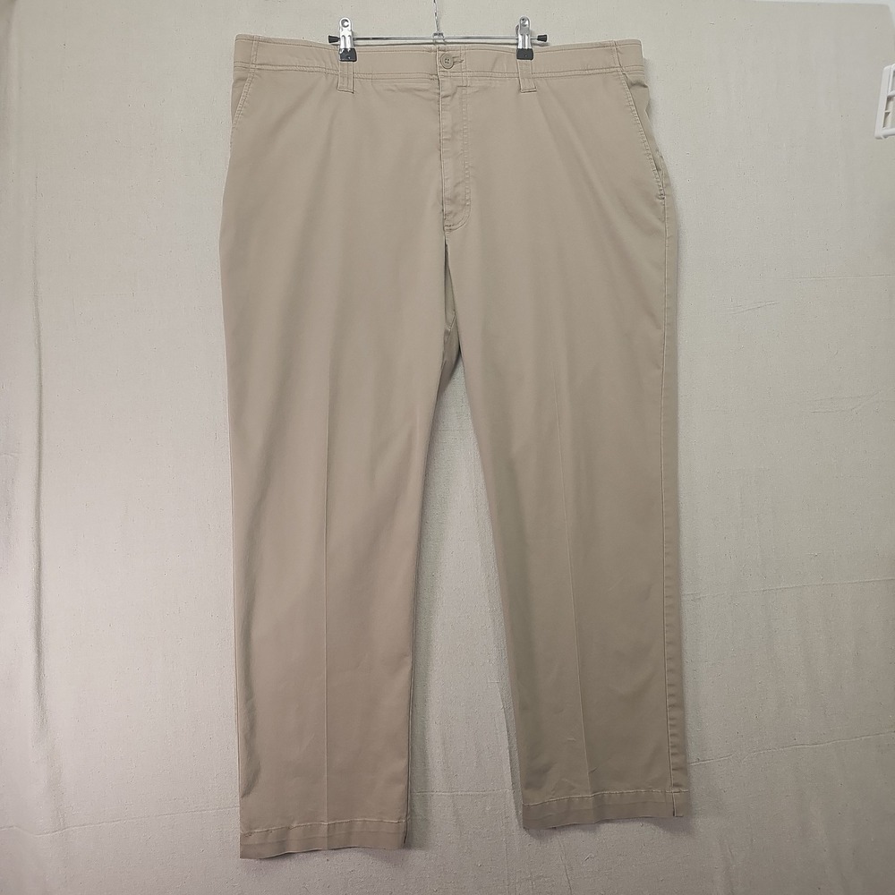 OAK HILL Straight Fit Tech Pant DXL Men's 46x30 Brown‎ Stretch Flex Casual Chino